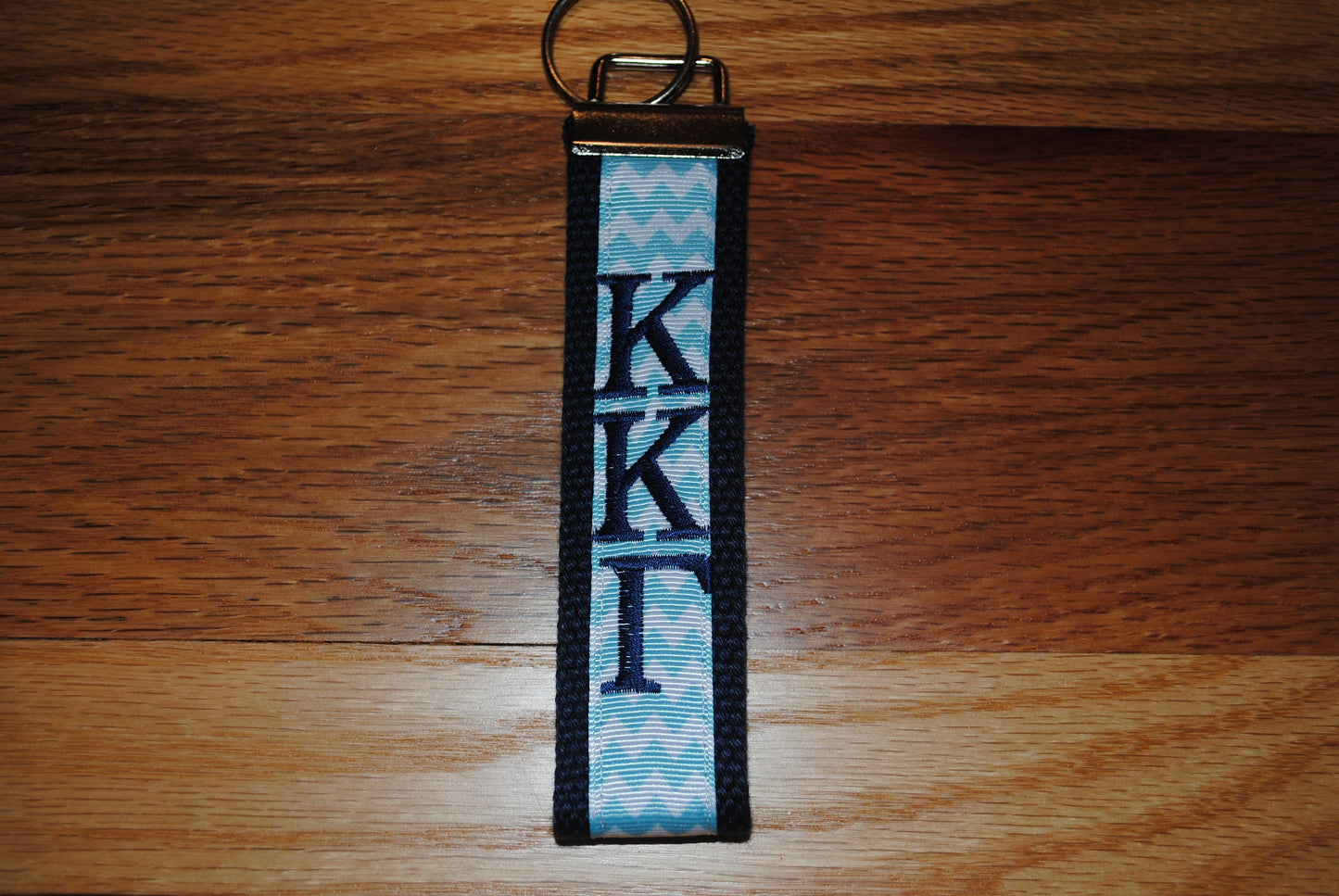 Kappa Kappa Gamma Key Fob/Keychain - Monogrammed-Choose Design,Sorority, Letter, Personalized Wristlet Licensed product.Key Fob, Embroidery