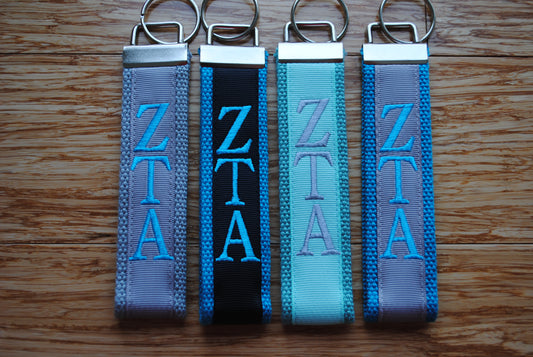 Zeta Tau Alpha Sorority Keychain