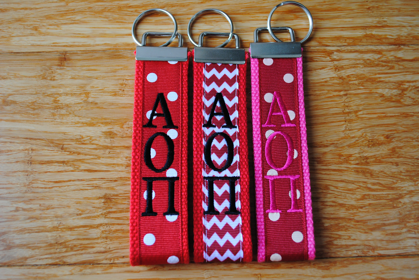 Alpha Omicron Pi Sorority Keychain