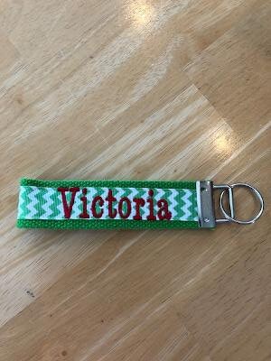 Alpha Chi Omega Keychain - Monogrammed Keyfob Wristlet(OFFICIAL LICENSED PRODUCT) Choose style