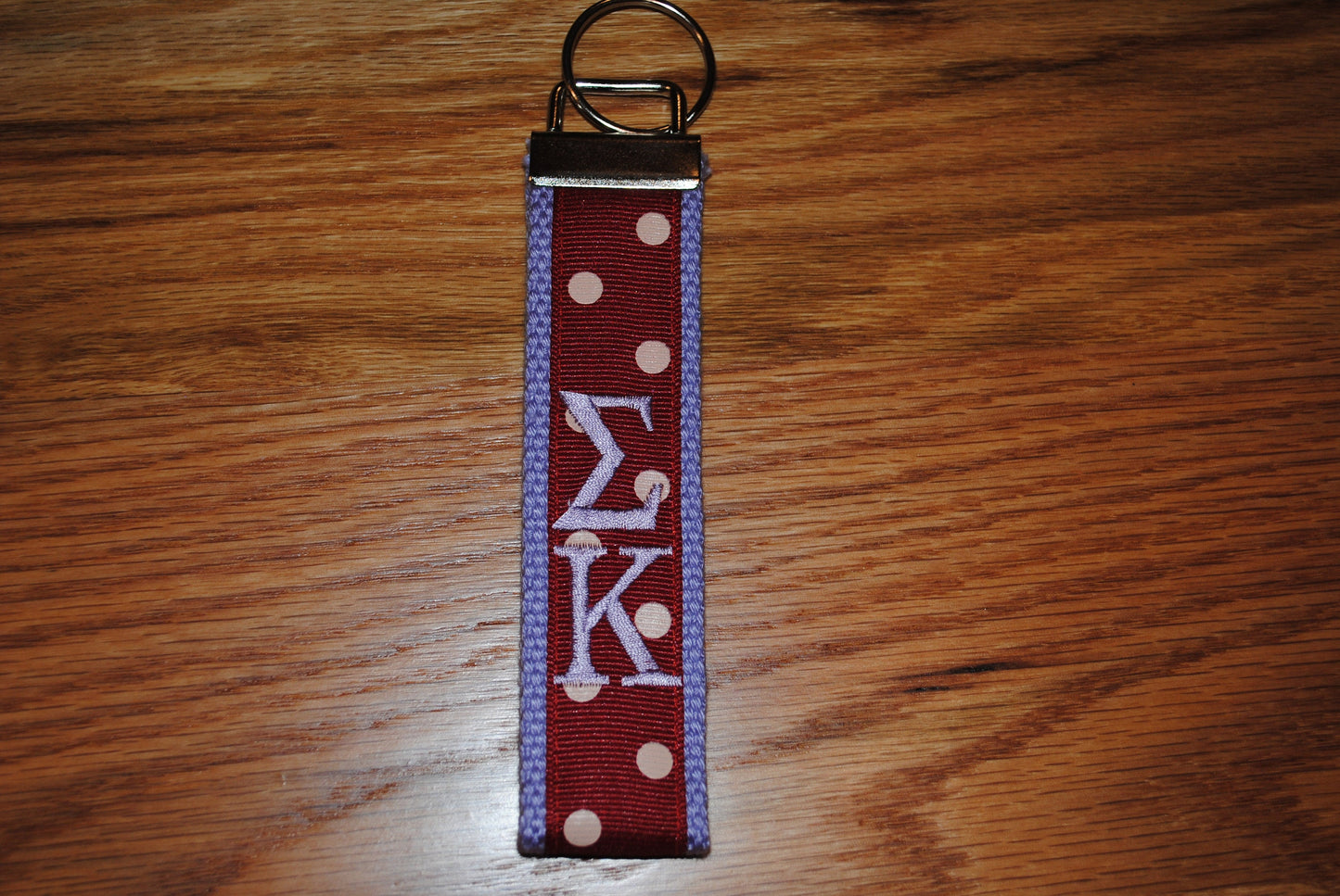 Sigma Kappa Sorority Keychain Monogrammed-Choose Design,Sorority, Letter, Personalized Key Fob Wristlet Licensed product.Key Fob, Embroidery