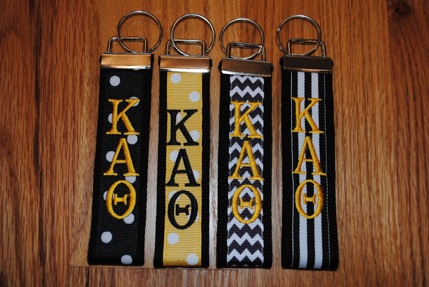 Kappa Alpha Theta Sorority Keychain - Monogrammed-Choose Design,Sorority, Letter, Personalize Wristlet License product.Key Fob, Embroidery