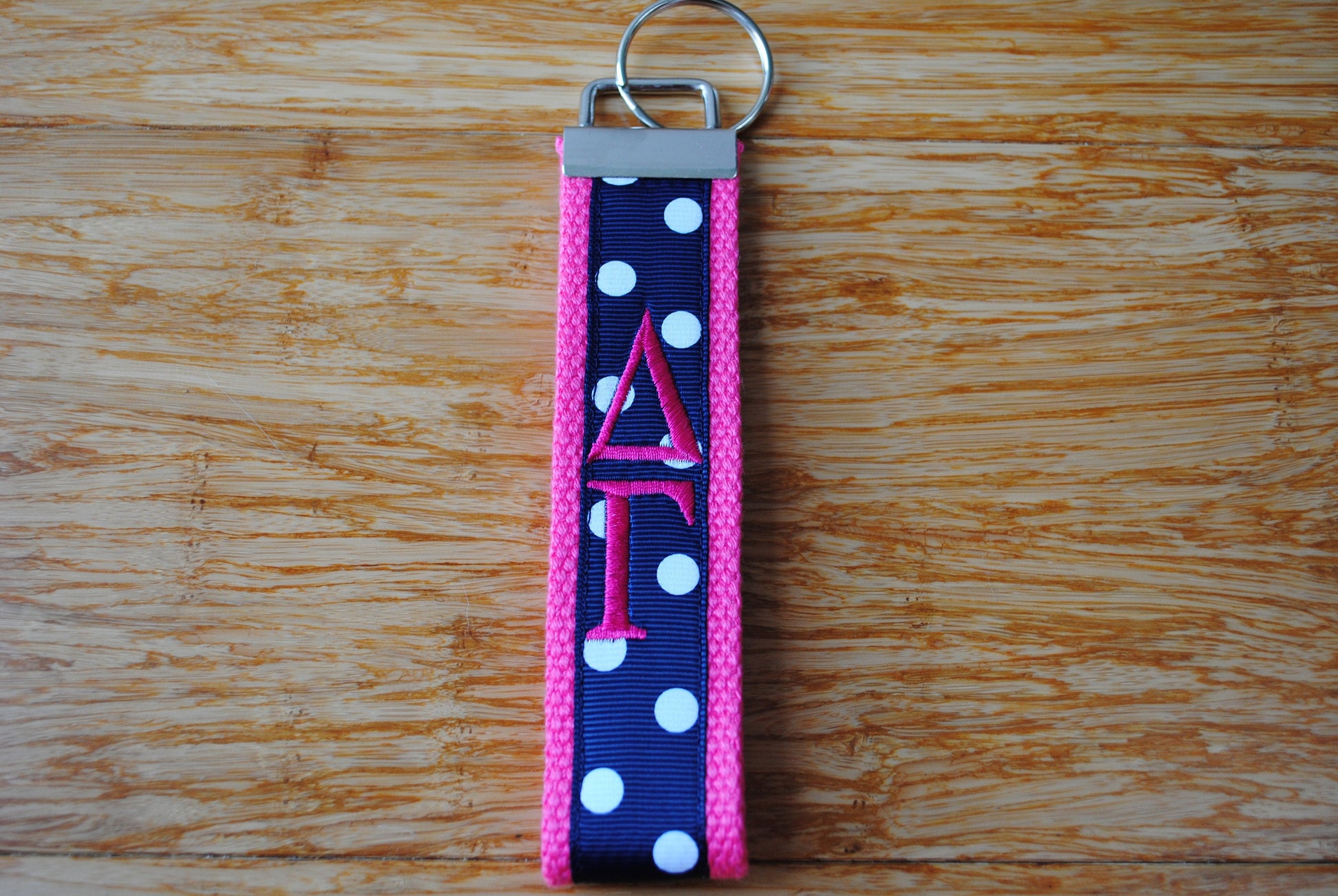 Delta Gamma Keychain - Monogrammed-Choose Design,Sorority, Letter, Personalized Key Fob Wristlet Licensed product.Key Fob, Embroidery