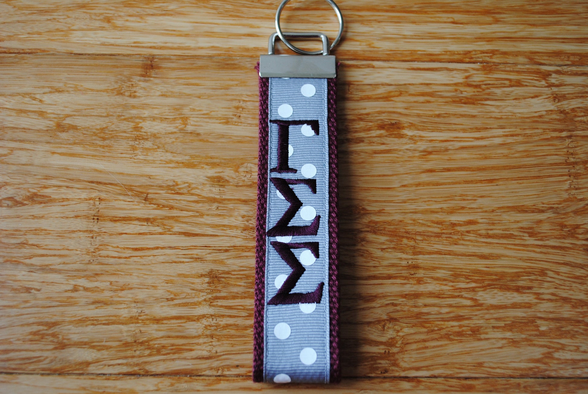 Gamma Sigma Sigma Keychain - Monogrammed-Choose Design,Sorority, Letter, Personalized Key Fob Wristlet Licensed product.Key Fob, Embroidery