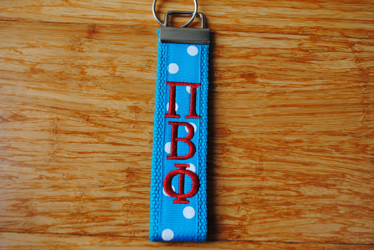 Pi Beta Phi Key Fob- Monogrammed-Choose Design,Sorority, Letter, Personalized Keychain Wristlet Licensed product.Key Fob, Embroidery