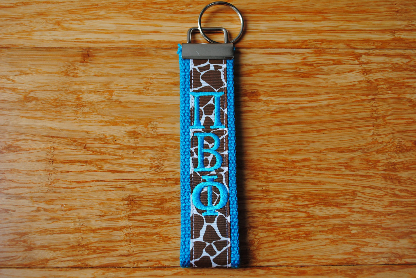 Pi Beta Phi Key Fob- Monogrammed-Choose Design,Sorority, Letter, Personalized Keychain Wristlet Licensed product.Key Fob, Embroidery