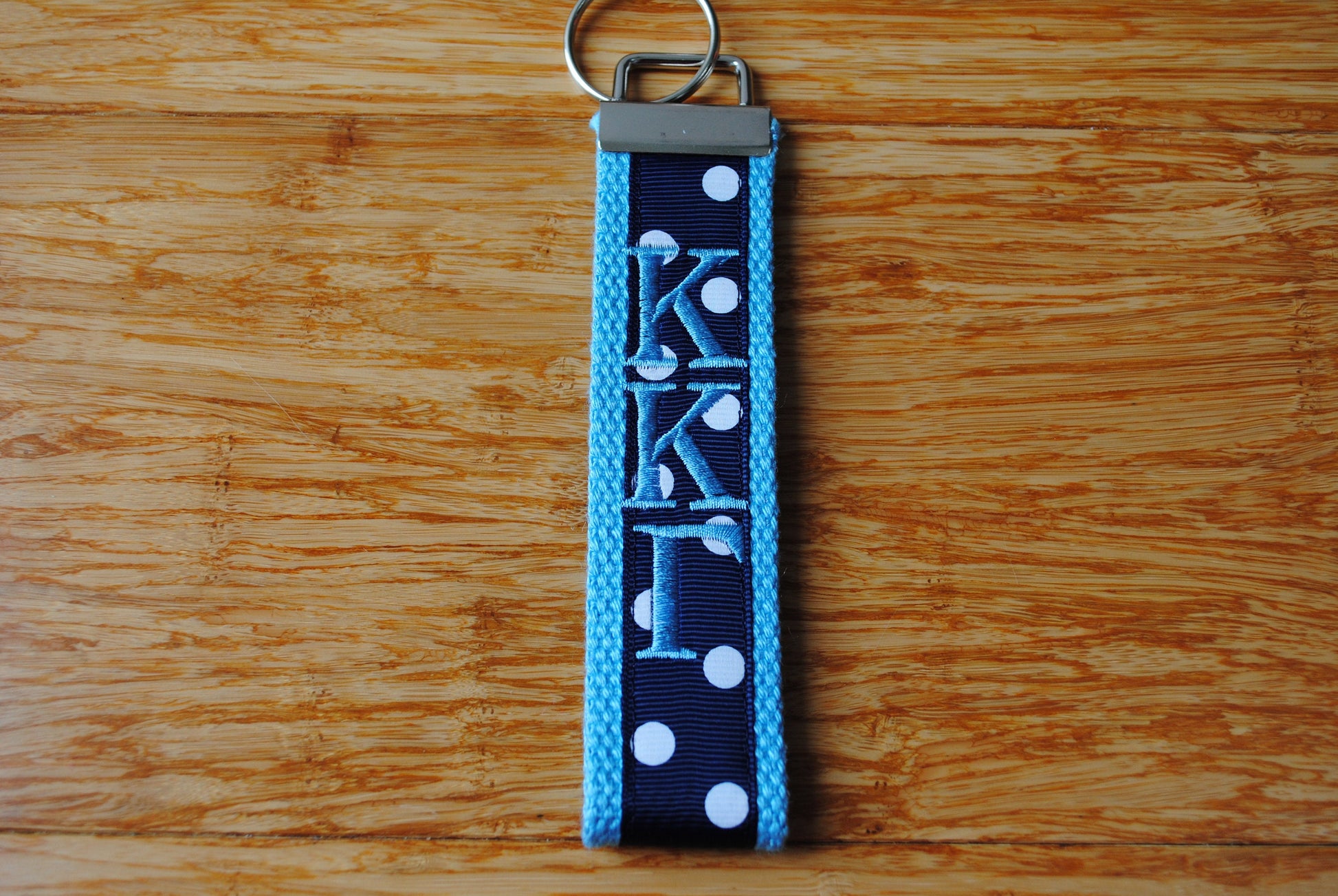 Kappa Kappa Gamma Key Fob/Keychain - Monogrammed-Choose Design,Sorority, Letter, Personalized Wristlet Licensed product.Key Fob, Embroidery