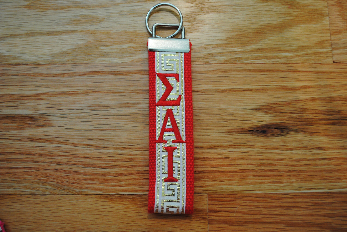 Sorority Keychain - Letter, Grandmother Key Fob Wristlet Official Licensed Product Greek Life Personlized Embroidery Choose Keychain