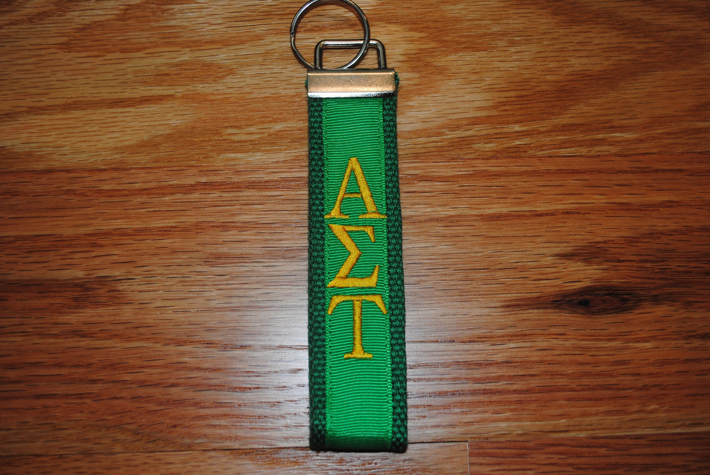 Alpha Sigma Tau Keychain - Monogrammed-Choose Design,Sorority, Letter, Personalized Key Fob Wristlet Licensed product.Key Fob, Embroidery