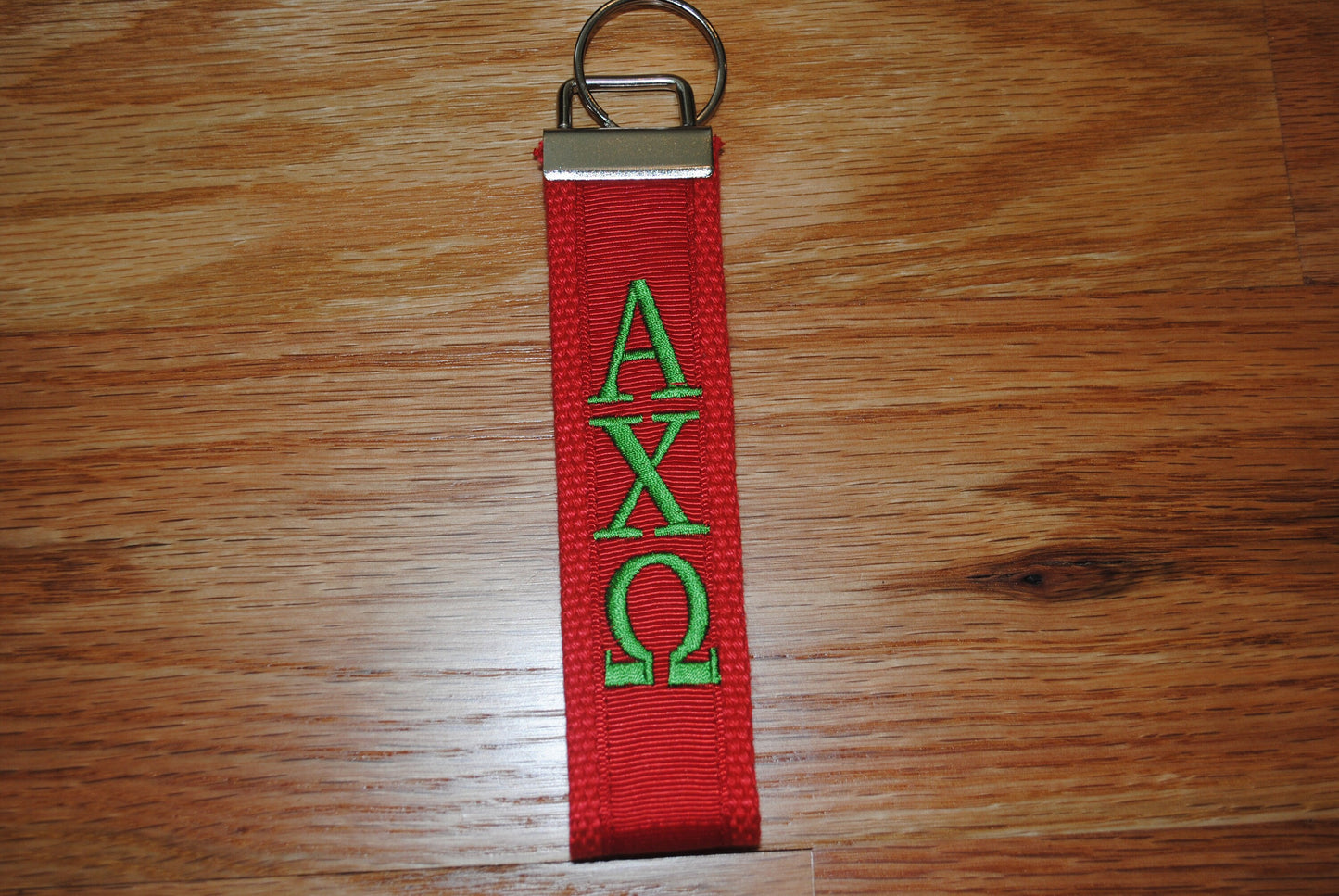 Alpha Chi Omega Keychain - Monogrammed Keyfob Wristlet(OFFICIAL LICENSED PRODUCT) Choose style