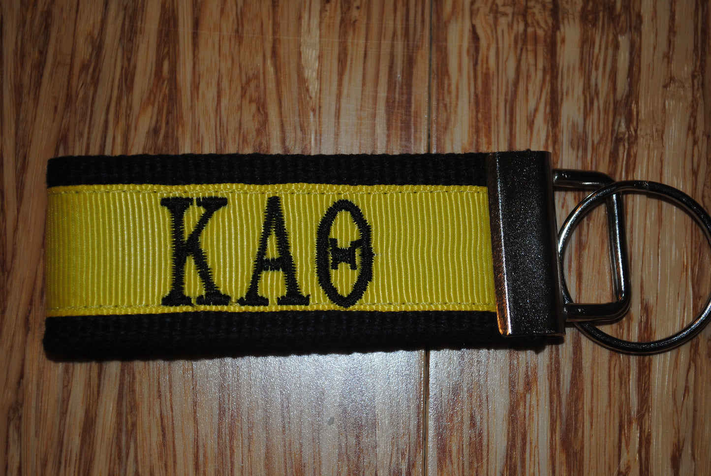 Kappa Alpha Theta Sorority Keychain/SMALL/Solid Ribbon/Keyfob/Monogram/Choose Design/Sorority/Letter/Licensed product/Embroidery 3 1/2" long