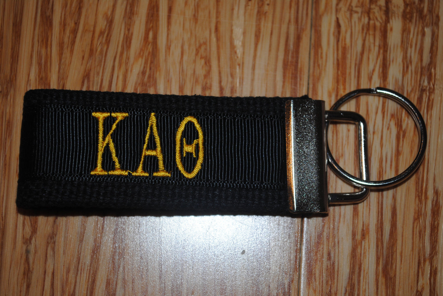 Kappa Alpha Theta Sorority Keychain/SMALL/Solid Ribbon/Keyfob/Monogram/Choose Design/Sorority/Letter/Licensed product/Embroidery 3 1/2" long