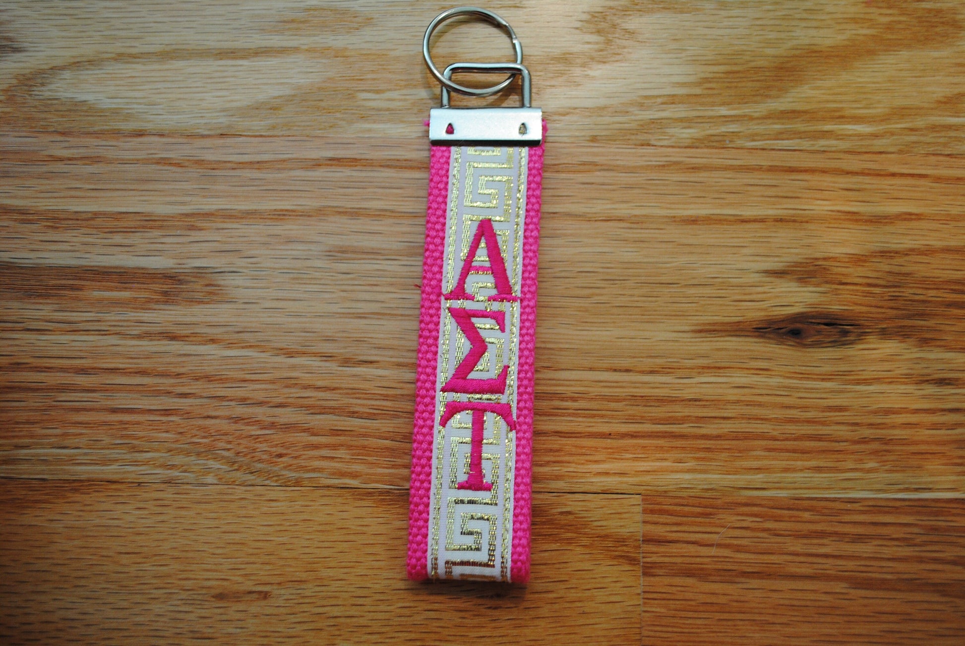 Sorority Keychain - Letter, Grandmother Key Fob Wristlet Official Licensed Product Greek Life Personlized Embroidery Choose Keychain