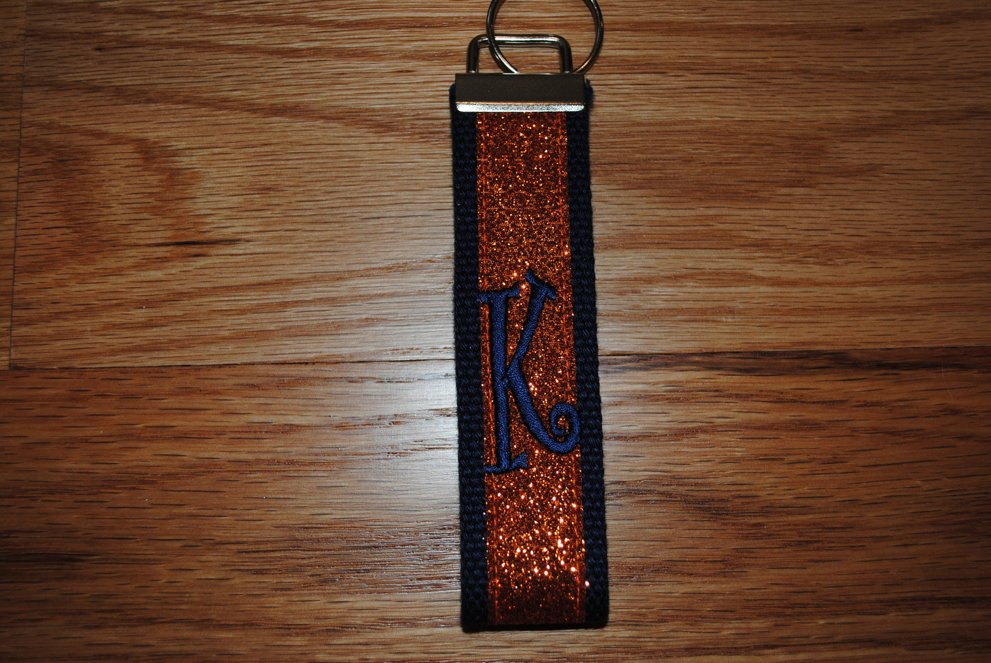 Virginia Keychain/Syracuse Keychain, Univ of Illinois, Auburn Keychain/Glitter Keychain/Monogrammed KeyFob Wristlet
