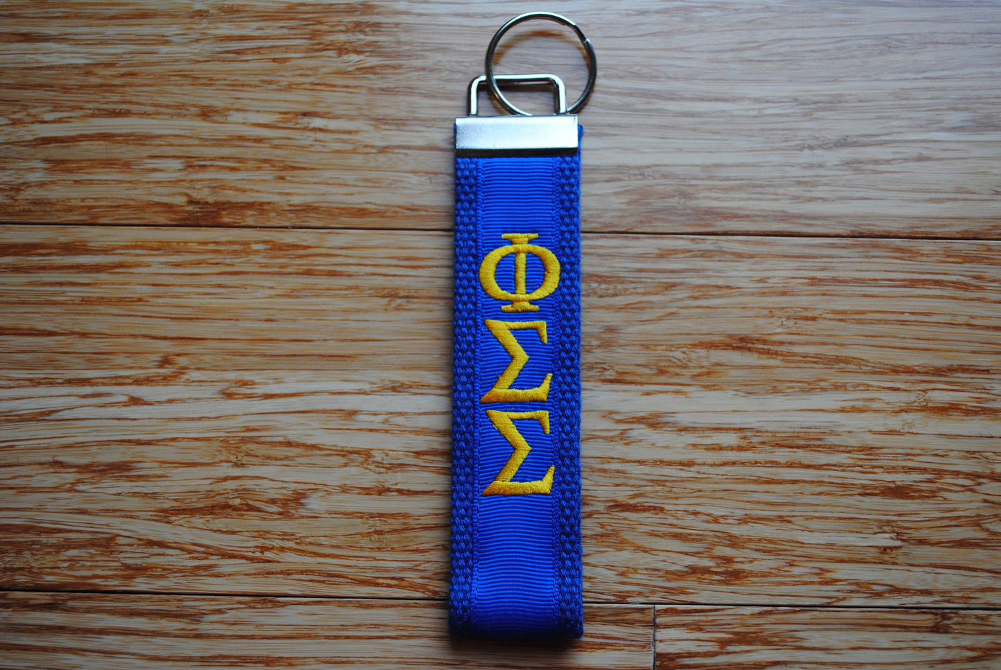 Phi Sigma Sigma Keychain - Monogrammed-Choose Design,Sorority, Letter, Personalized Key Fob Wristlet Licensed product.Key Fob, Embroidery