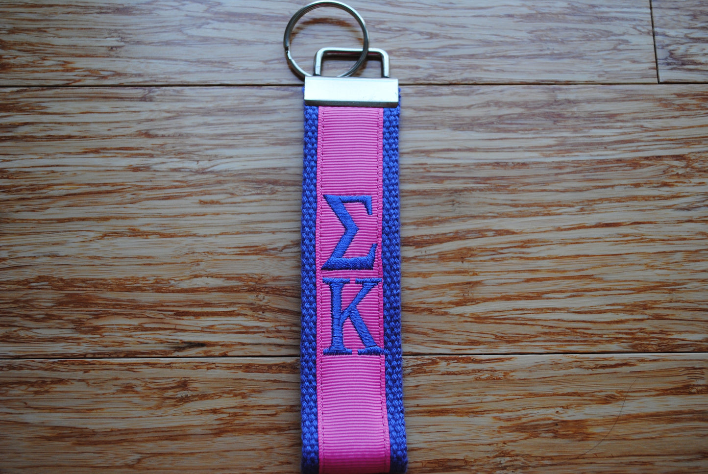 Sigma Kappa Sorority Keychain Monogrammed-Choose Design,Sorority, Letter, Personalized Key Fob Wristlet Licensed product.Key Fob, Embroidery