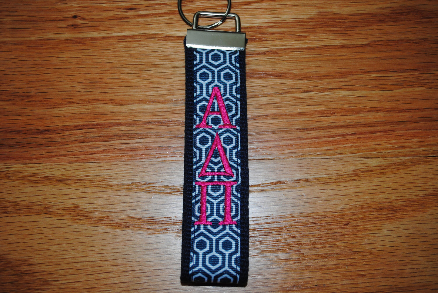 Alpha Delta Pi Sorority Keychain, Keyfob - Monogrammed-Choose Design,Sorority, Letter, Personalized Wristlet Licensed product, Embroidery