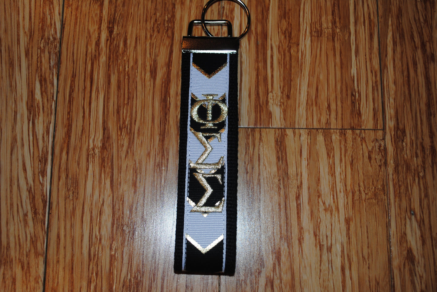 Phi Sigma Sigma Keychain - Monogrammed-Choose Design,Sorority, Letter, Personalized Key Fob Wristlet Licensed product.Key Fob, Embroidery