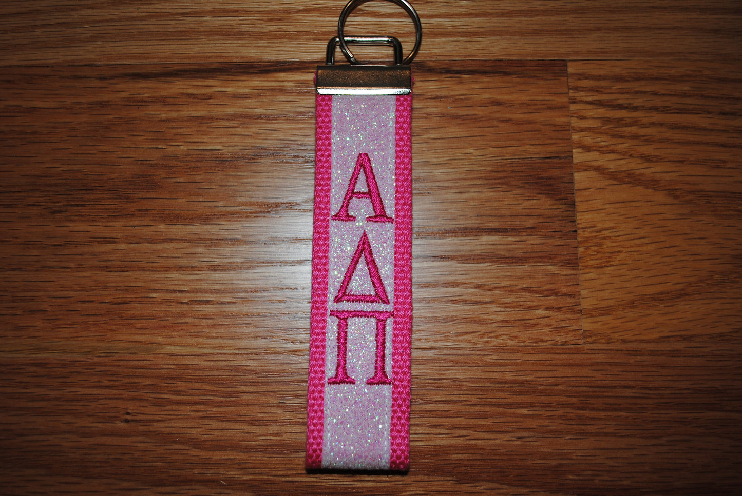 Alpha Delta Pi Sorority Keychain, Keyfob - Monogrammed-Choose Design,Sorority, Letter, Personalized Wristlet Licensed product, Embroidery