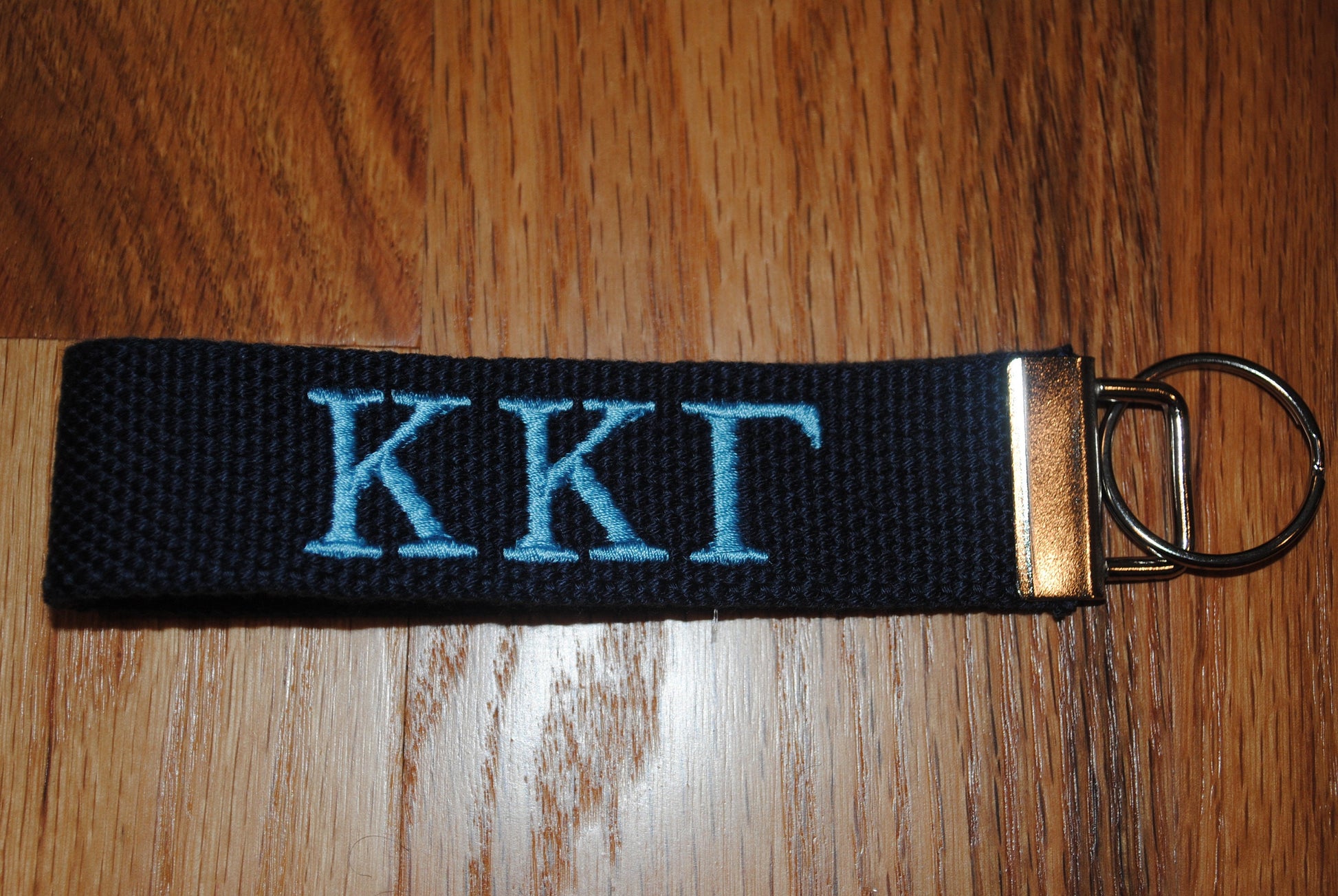 Sorority Keychain - Canvas KeyFob, Wristlet, Official Licensed Product, Greek Life, Personlized, Embroidery, Choose Keychain