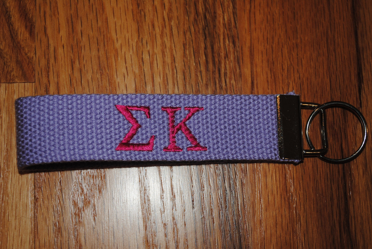 Sorority Keychain - Canvas KeyFob, Wristlet, Official Licensed Product, Greek Life, Personlized, Embroidery, Choose Keychain