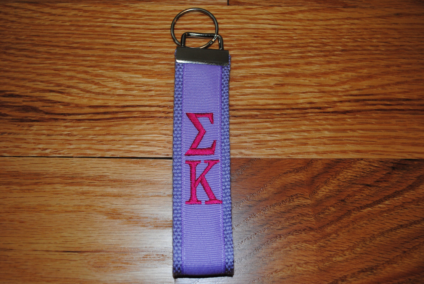 Sigma Kappa Sorority Keychain Monogrammed-Choose Design,Sorority, Letter, Personalized Key Fob Wristlet Licensed product.Key Fob, Embroidery