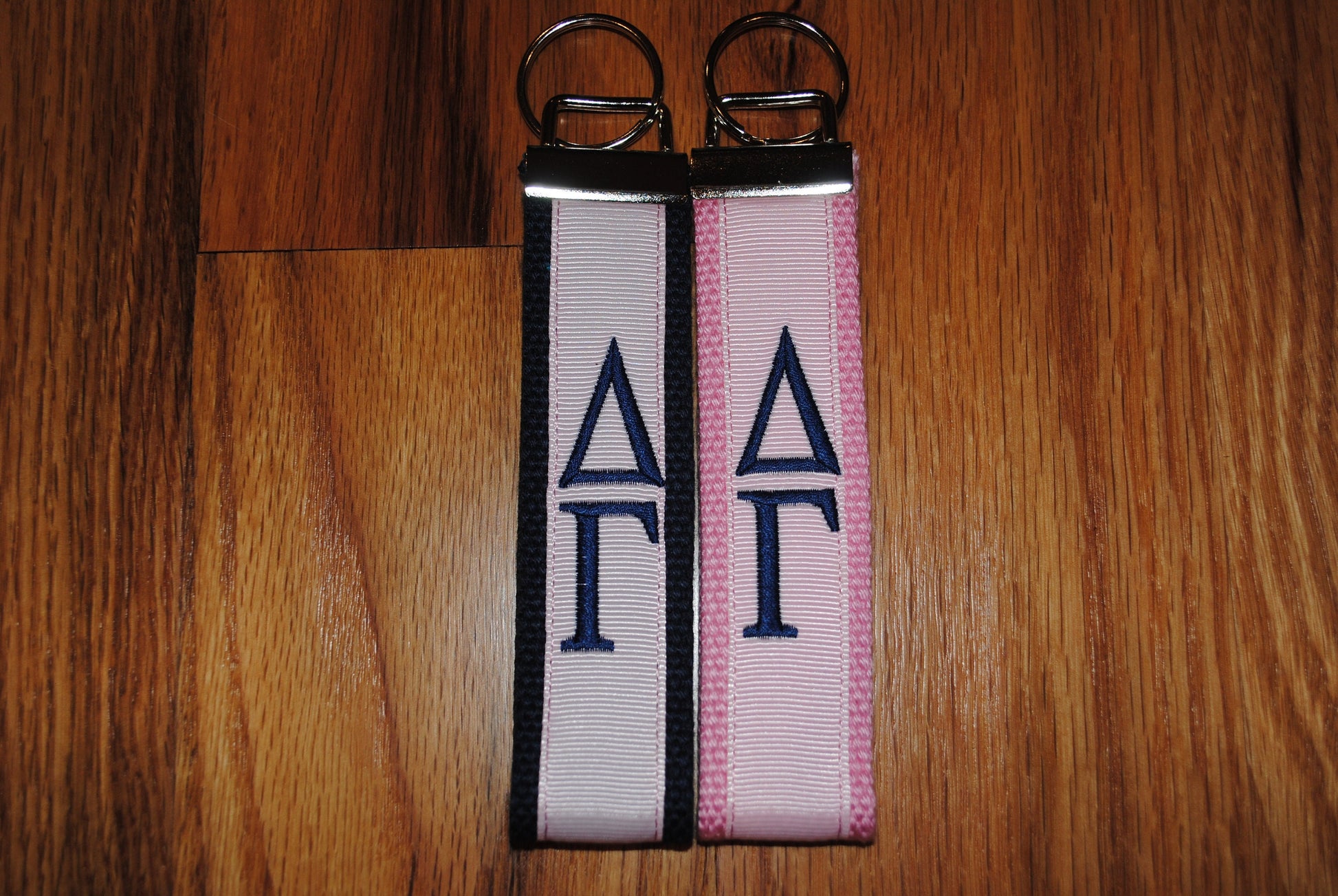 Delta Gamma Keychain - Monogrammed-Choose Design,Sorority, Letter, Personalized Key Fob Wristlet Licensed product.Key Fob, Embroidery