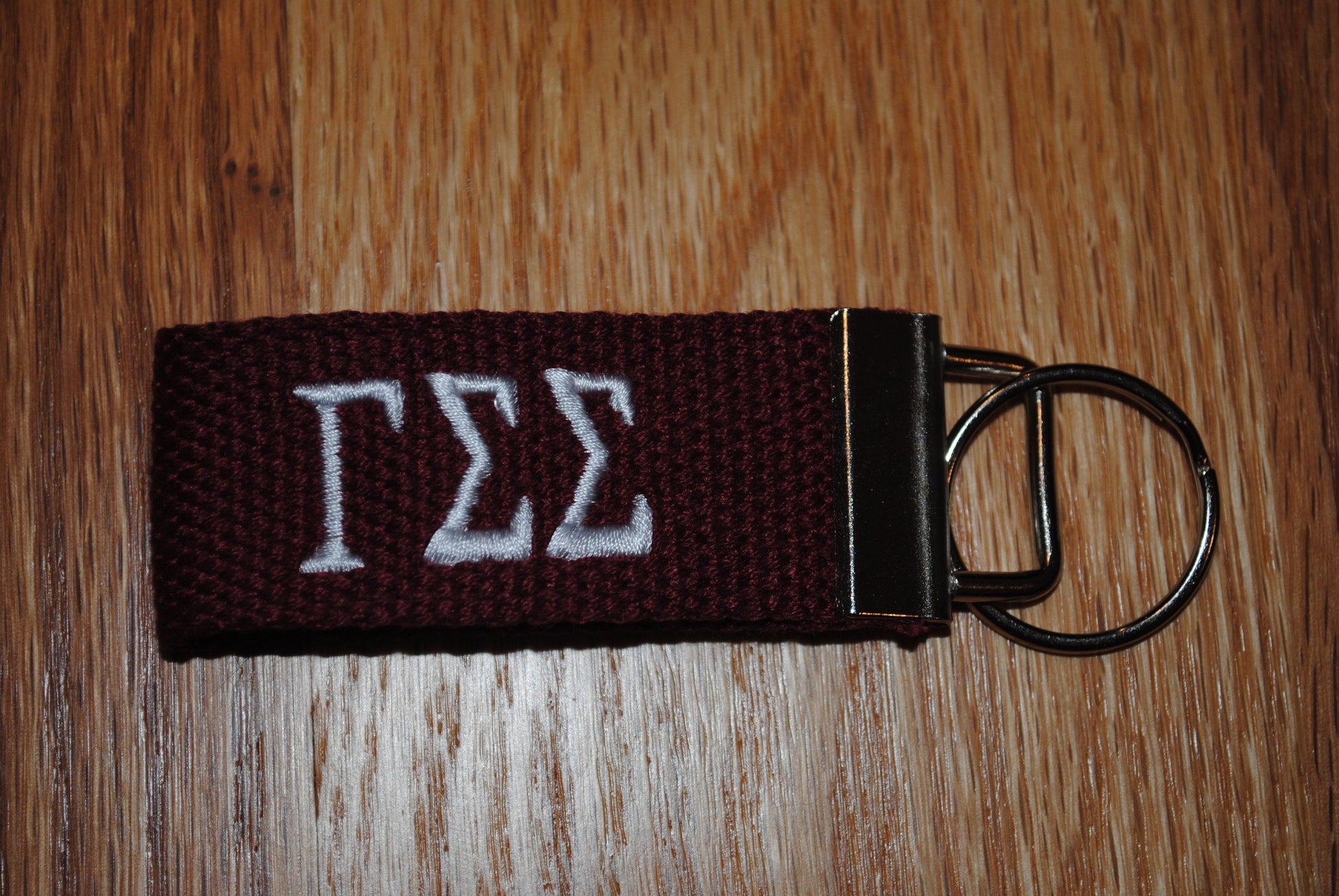 Sorority Keychain - Small Canvas, Official Licensed Product, Greek Life Personlized Embroidery Choose Keychain