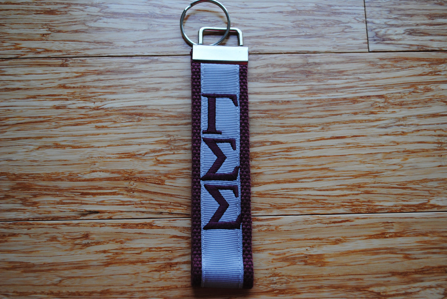 Gamma Sigma Sigma Keychain - Monogrammed-Choose Design,Sorority, Letter, Personalized Key Fob Wristlet Licensed product.Key Fob, Embroidery