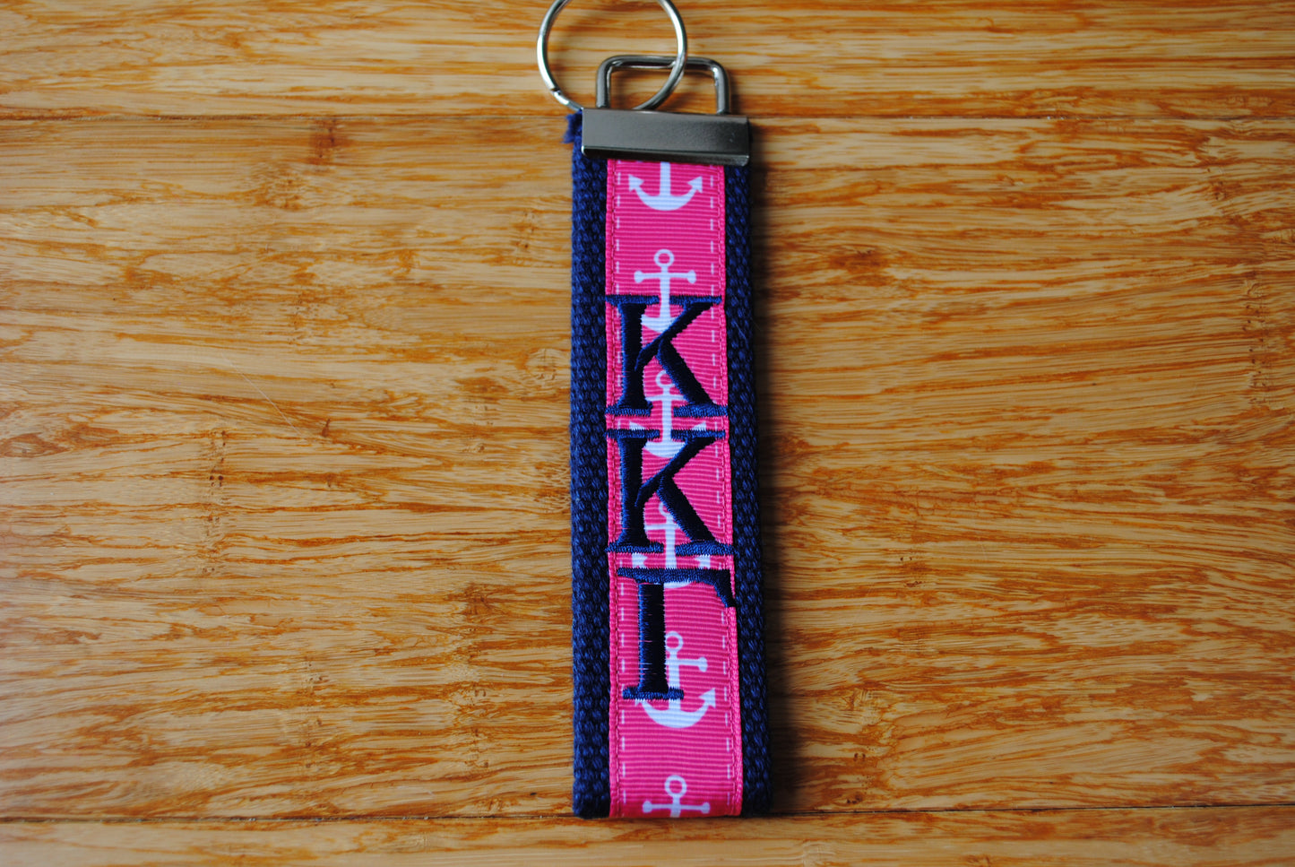 Kappa Kappa Gamma Sorority Keychain Keyfob Wristlet